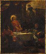 Disciples at Emmaus Eugene Delacroix